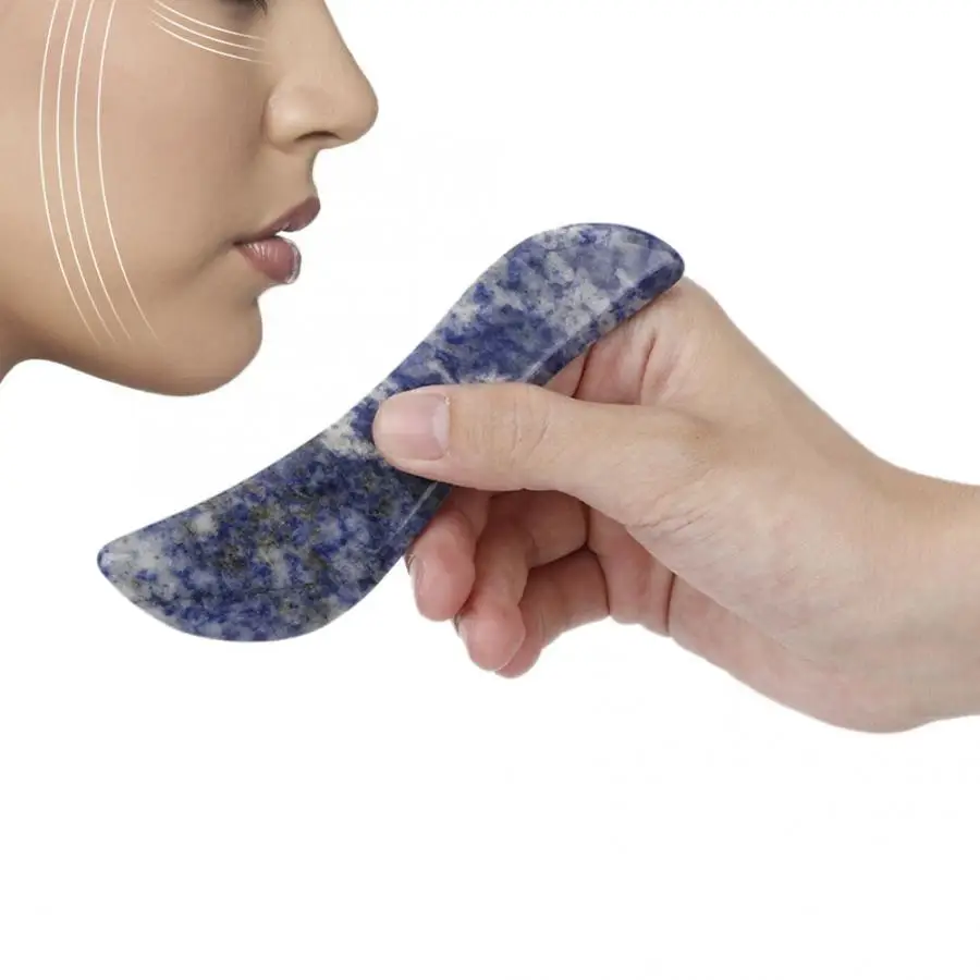 

Natural Quartz Stone Scraping Board Facial Body Massager Guasha Plate Massage Tool Relief Pain Massage Instrument