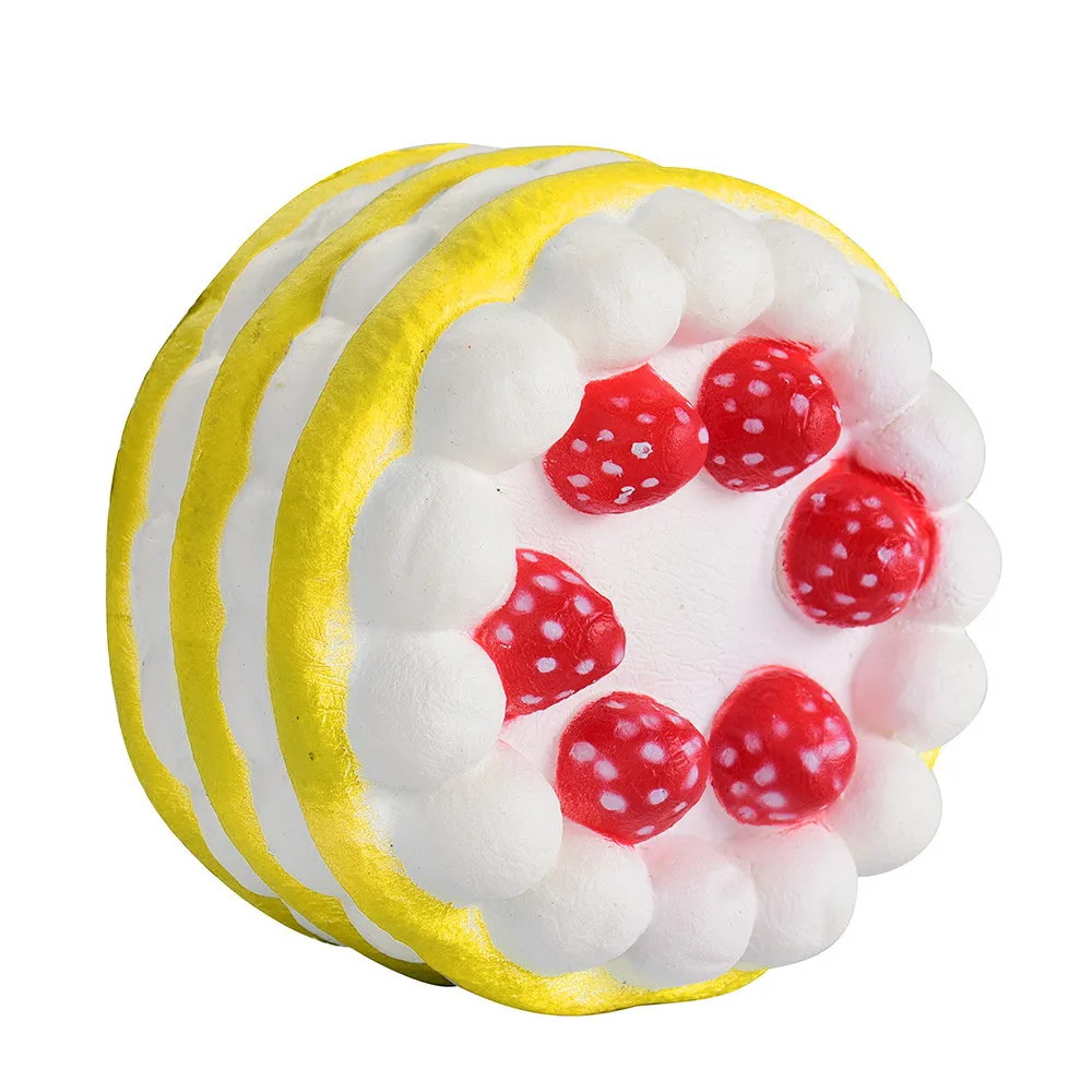 Симпатичные клубничный торт супер мягкими замедлить рост Джамбо Ароматические рост мягкая детская игрушка снятия стресса подарок снятие