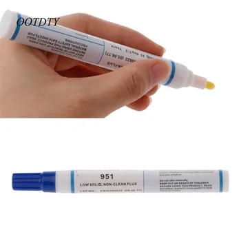 

OOTDTY 951 10 ml Soldering Rosin Flux Pen Low-Solid Non-clean For Kester Soldering Solar Panel DIY Power Panel