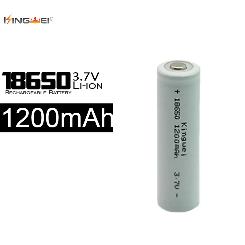 3x1200 mah kingwei Горячая Черный 18650 перезаряжаемый 3,7 V литий-ионный аккумулятор для светодиодный фонарик PowerBank камера лазерная ручка налобный фонарь