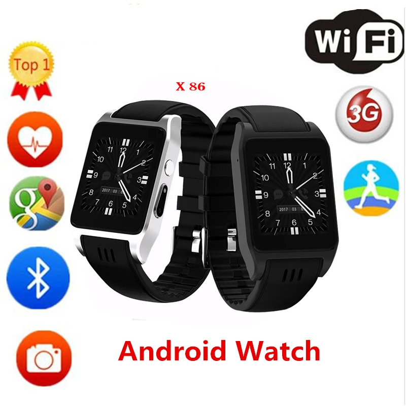 x86 smartwatch software Phone Android 5.1 Wifi 3G 1.52