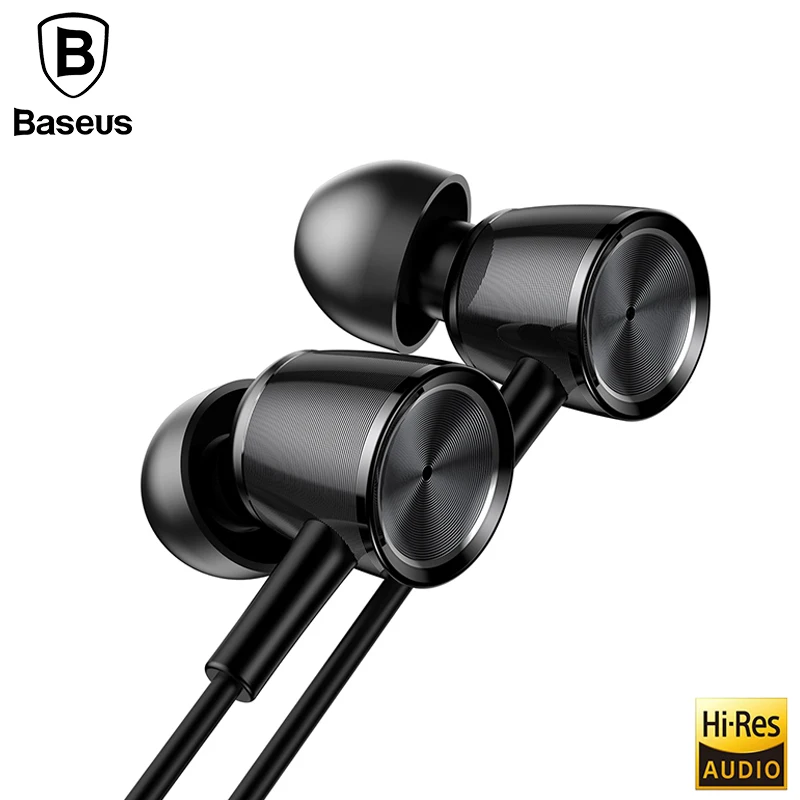 BASEUS H07 hi-fi звук проводные наушники бас Спорт Fone де ouvido kulakl K Auriculares с микрофоном для