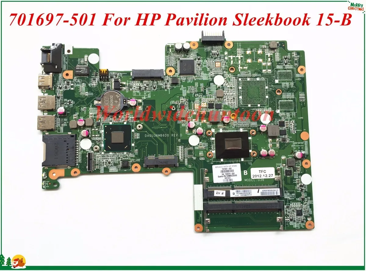Высококачественная материнская плата 701697-501 для ноутбука HP Pavilion Sleekbook 15-B DA0U36MB6D0 DDR3
