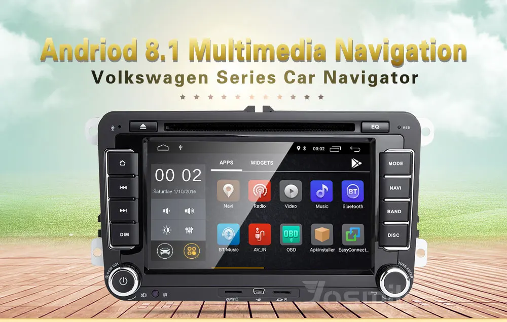 2din Android 8,1 gps Авторадио для Skoda Octavia 2 Passat B6 VW T5 Polo Amarok Volkswagen Superb 3 Seat Leon Golf 5 6 мультимедиа