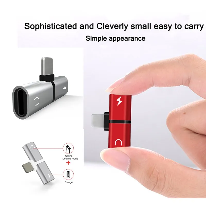 Для IPhone X 10 7 8 Plus зарядки двойной адаптер USB кабель системы освещения Джек для