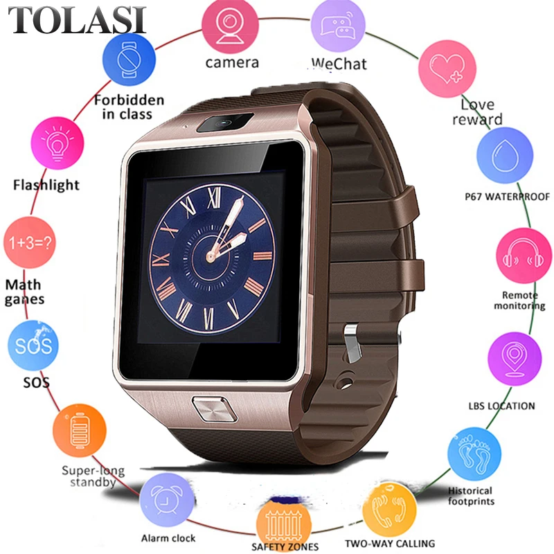 

DZ09 Smart Bracelet 1.44 Color Screen Heart Rate Blood Pressure Monitoring GPS Track Movement IP68 Waterproof Health Watch