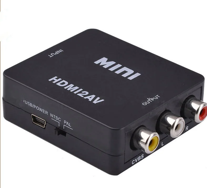 

Free shipping HDMI To VGA 1080P HD HDTV Video Audio Converter Box Adapter For DVD,PC,Laptop
