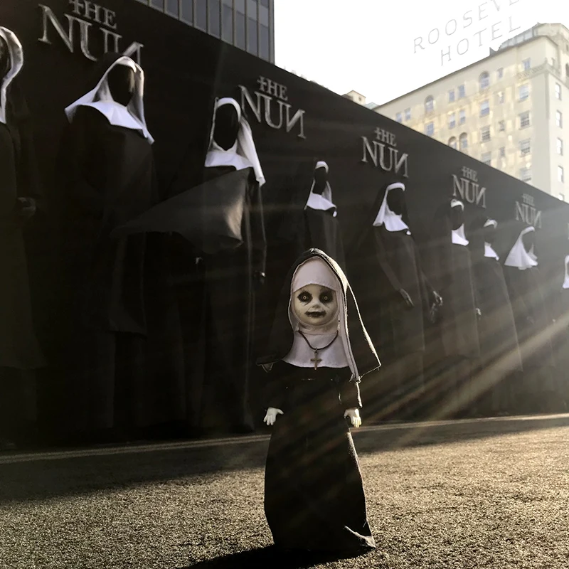 

Children's Nun Mask Cosplay Valak Costume Accessory Cute Child Latex Half Face Masks Helemet Halloween Party Props Dropshipping