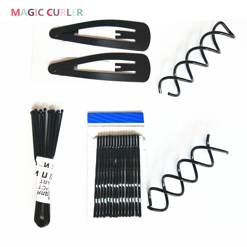 Набор аксессуаров для волос 20 разных типов зажим в виде пончика женщин и девочек