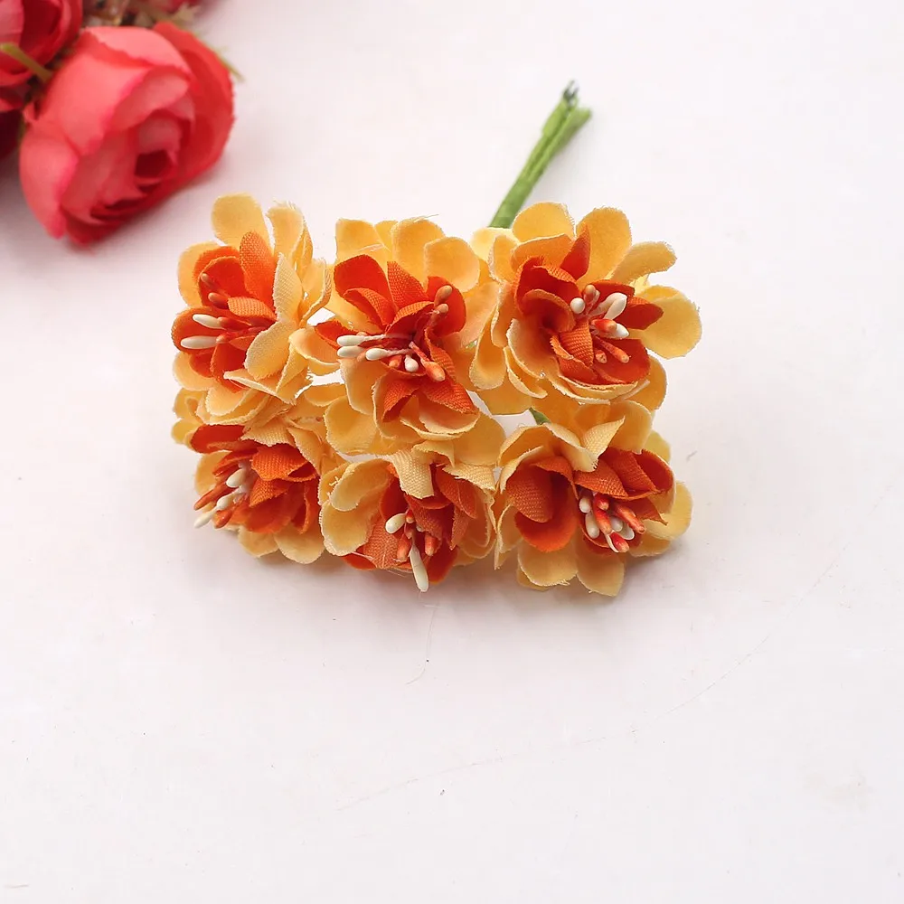 6 шт. цветы с тычинками 3 см|artificial flowers|artificial flowers for weddingflowers |
