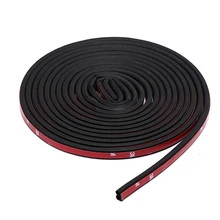 5 м универсальное B Тип уплотнение для автомобильной двери полосатая наклейка багажник звукоизоляция водостойкая изоляция стикер автомобиля аксессуары для интерьера