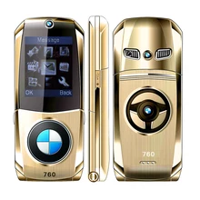 MAFAM unlocked flip full metal car model key design shape GPRS Internet E-book Luxury senior mobile cellphone P003