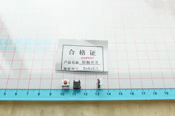 

Red head 6 * 6 * 3.1 MM micro switch touch switch button switch 1000pcs Free Shipping