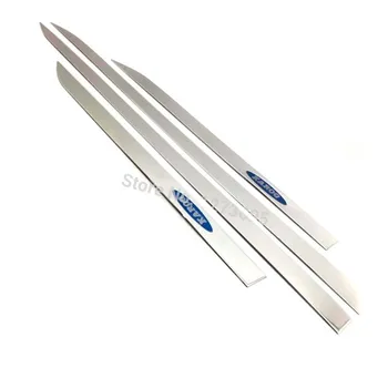 

For Skoda Karoq 2017 2018 Stainless Steel Side Door Body Molding Trim Strip Protector Guard Cover Sticker Car Styling Accessory