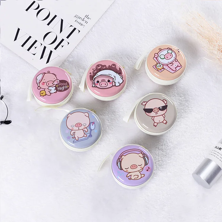 

Cable Bag Headphone Zipper Earphone Case Storage Hot Mini box Pouch Organizer, PU Leather USB Earbuds Protective Hard Portable