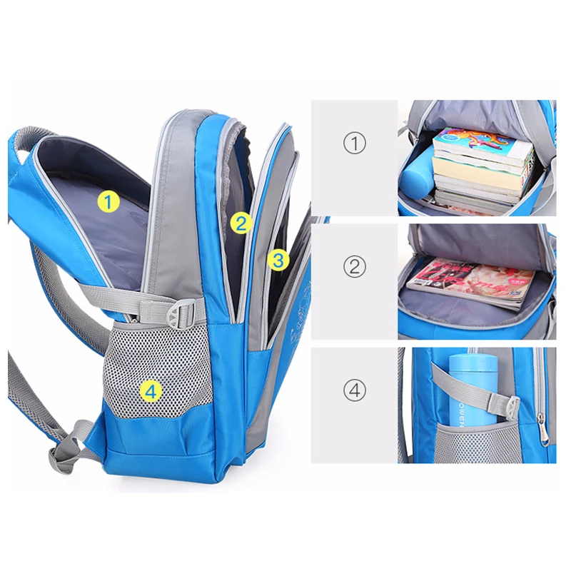 Mochila HLDAFA Mochila escolar para niños mochilas escolares para adolescentes niños niñas Mochila impermeable de gran capacidad Mochila para niños