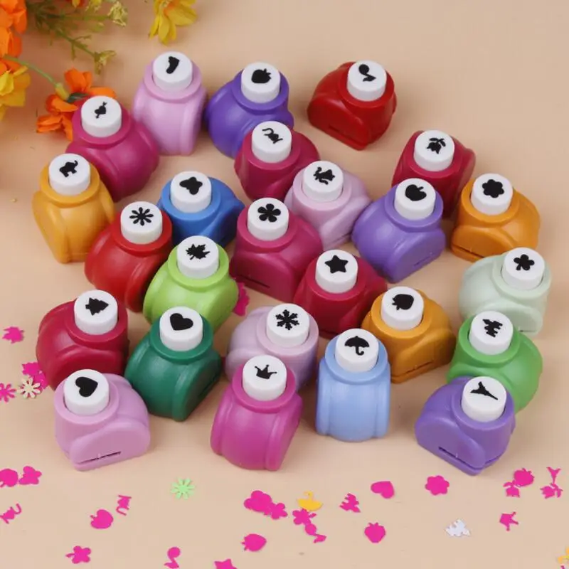 

10Pcs/Lot Mini Craft Punch Scrapbook Handmade Cutter Card Printing DIY Paper Shaper Punch Shape Randomly
