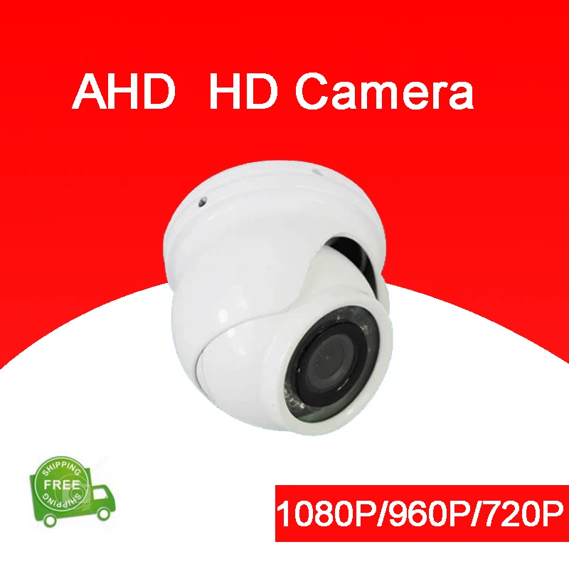 Four pieces A Bag 12Pcs Infrared Leds 720P/960P/1080P White/Black Color Outdoor Mini Dome AHD CCTV Security Camera Free Shipping