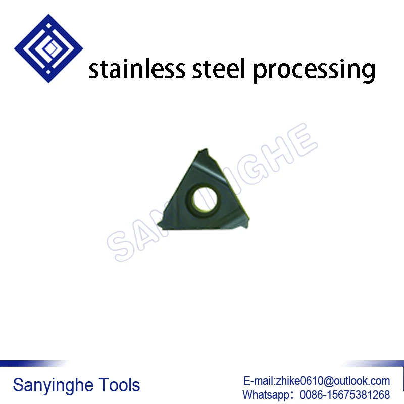 

10 шт./лот 11. 5npt 16NR / 11. 5npt 16ER карбидные вставки для резьбы с ЧПУ для нержавеющей стали