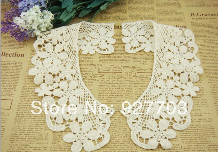 1 X Superior Water Soluble Collar Lace Trim Lady Dress Decoration Flower Bud | Дом и сад