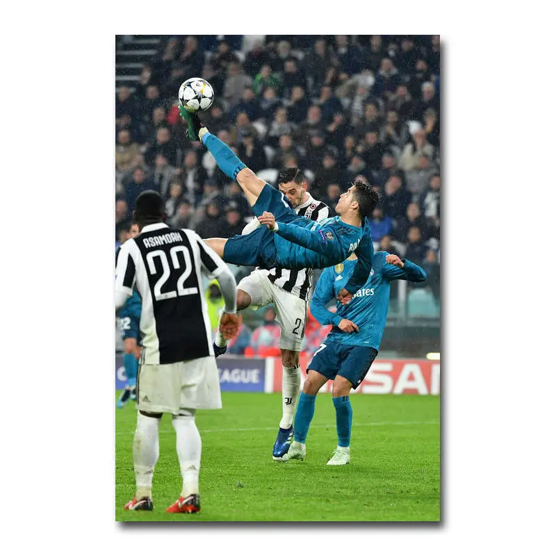 

Cristiano Ronaldo Football Star Wall Sticker Home Decoration Silk Art Poster