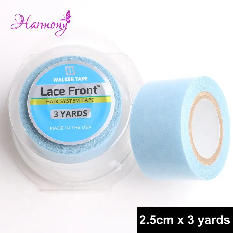 5rolls Blue Color Lace Front hair system tape 1''*3 yards double side adhesive tape for hair extension/lace wig/ toupee
