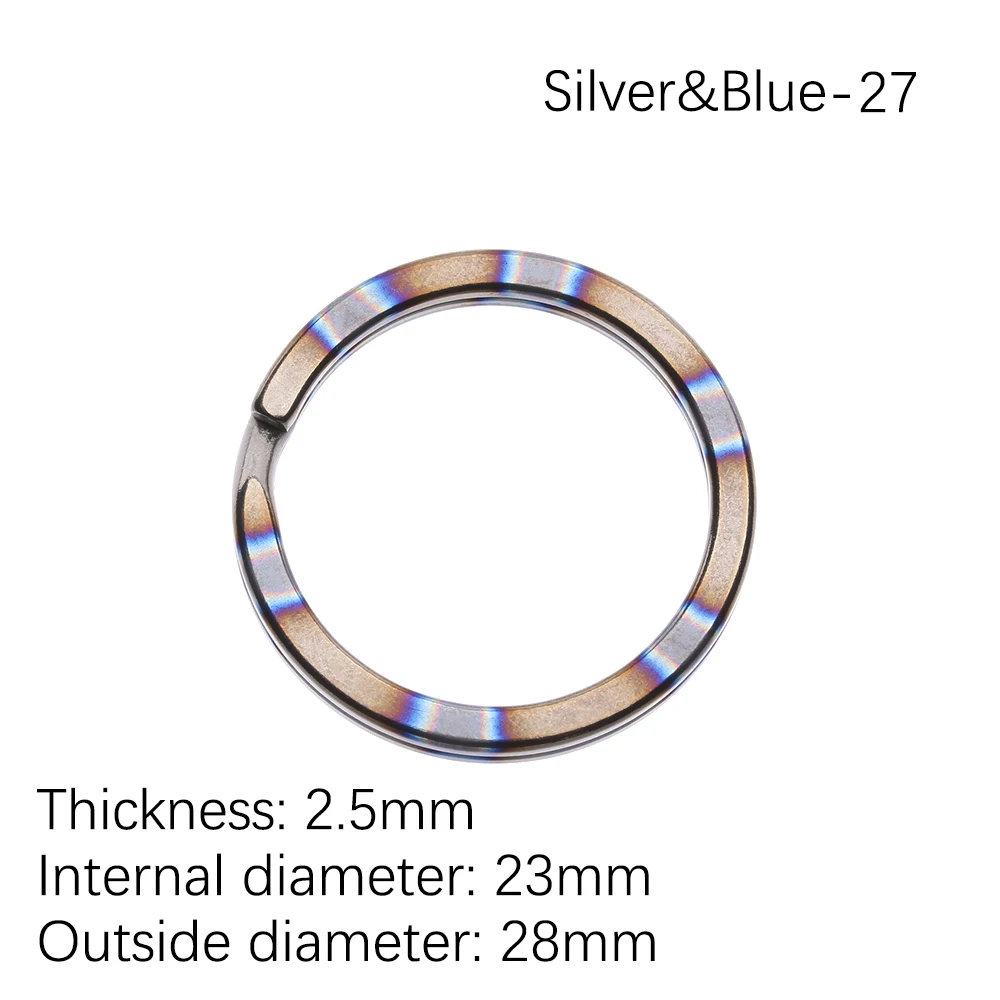 1pc 28mm Silver Blue