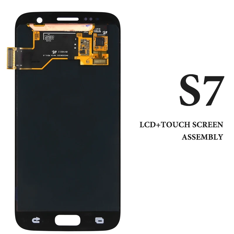 3pcs 5 1 Inch Black White Gold Silver Pink Screen For Samsung S7 G930 G930A G930V