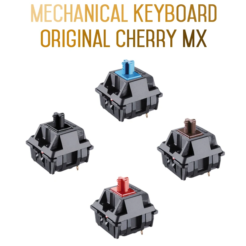 8 шт. оригинальная механическая клавиатура cherry Mx 3 pin прозрачный переключатель черная ось коричневая ось синяя ось красная ось переключатель