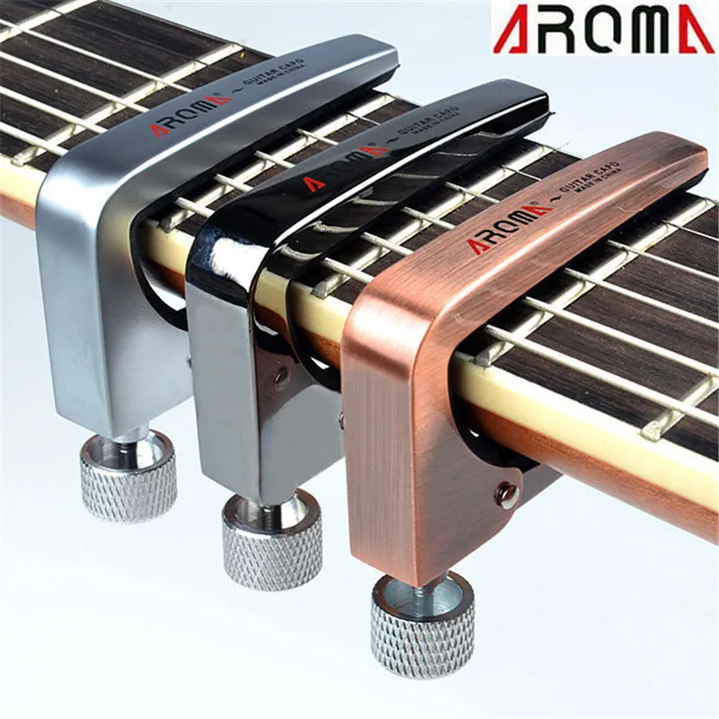 Aroma AC-11 aleación de zinc Guitarras ra Guitarras capo para acústica bajo eléctrico Guitarras Instrumentos musicales piezas Accesorios