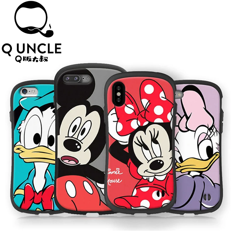

Q UNCLE Mickey Minnie Donald Daisy Duck Phone Case For iPhone X 8 7 Plus TPU Cartoon Soft Back Cover For iPhone 7 6s XR XS MAX
