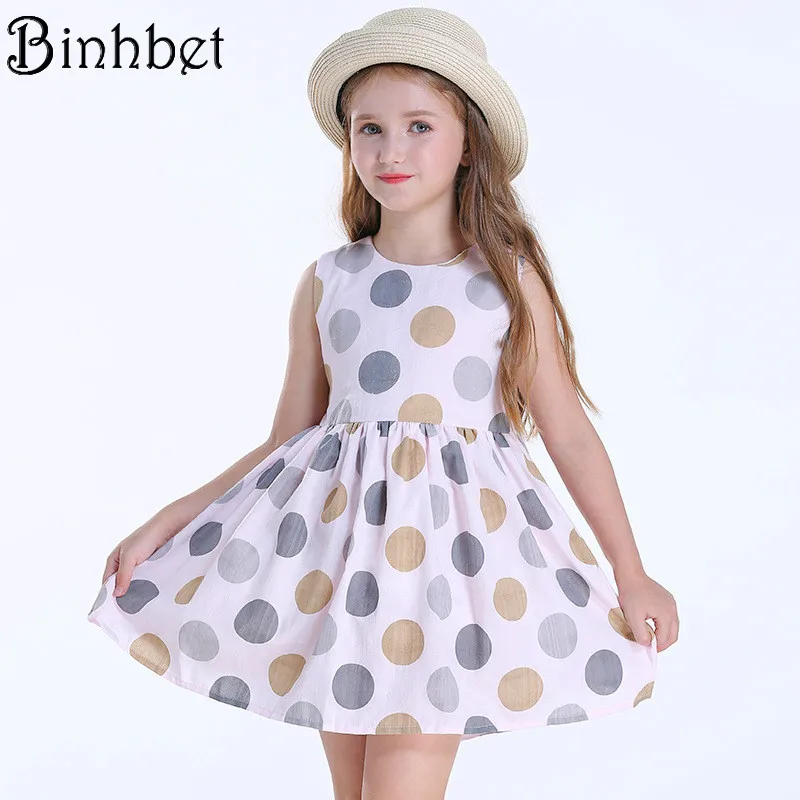 

Binhbet New 2018 Girls Summer Dress Kids Clothes Girls Party Dress Children Clothing Princess Flower Girl Dresses Hot Sale 3-9Y