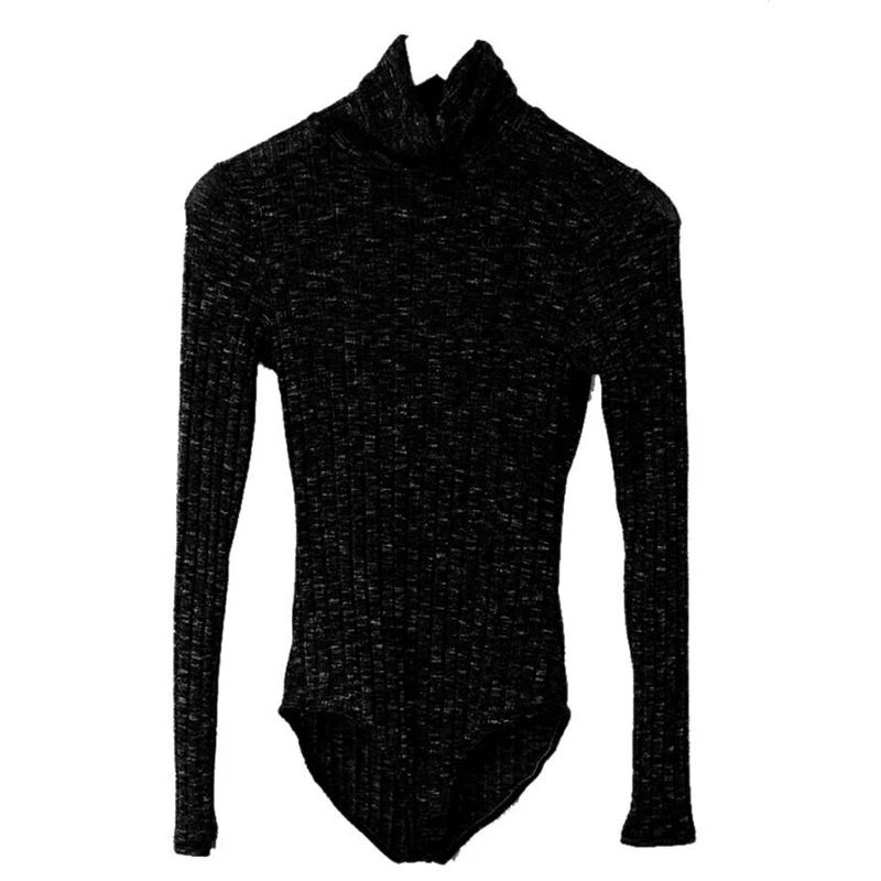 Gladiolus Spring Autumn Sexy Bodysuit Women 2019 Long Sleeve Turtleneck Bodycon Knitted Sweater Women Tops Sexy Black Bodysuits (26)
