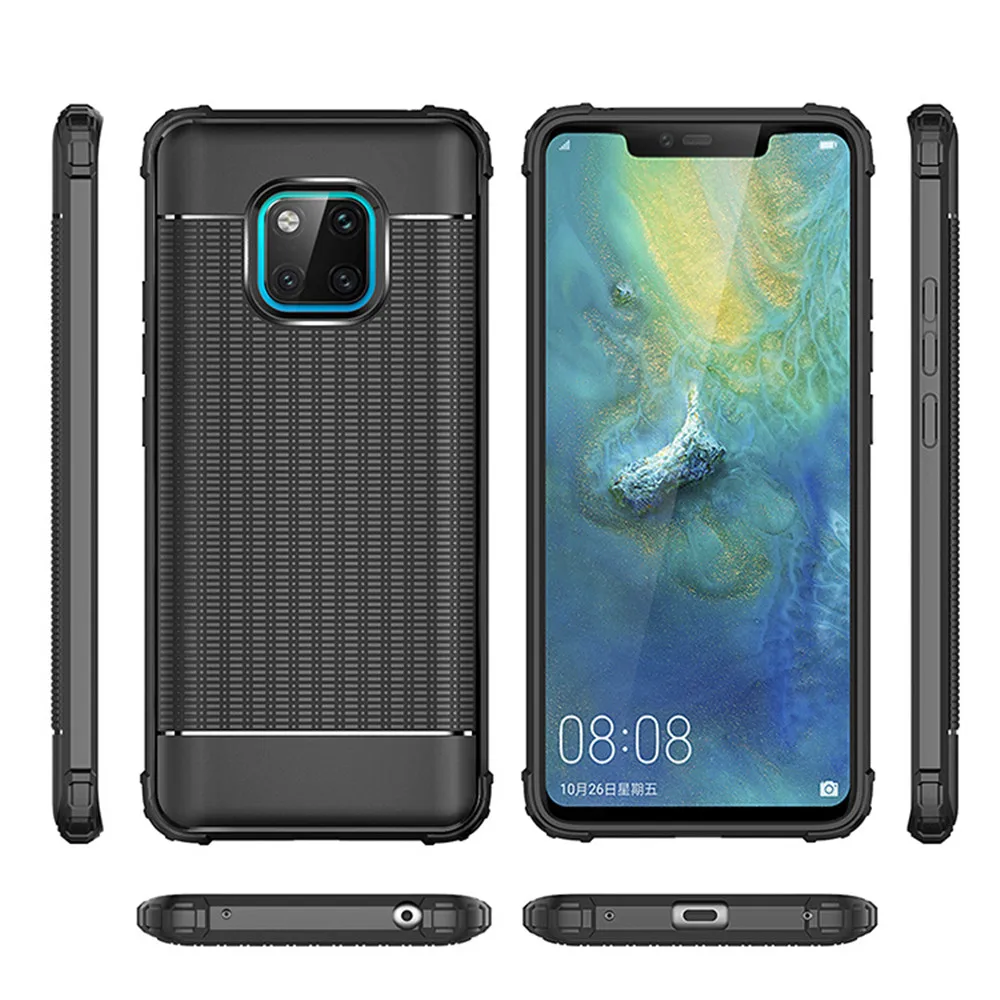 

Luxury Shockproof case on for Huawei P20 mate10 20 nova 3 Y3 Y5 Y7 Y9 case Soft TPU Phone back cover for Honor 7A 8X coque