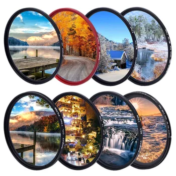 

FLD UV CPL ND Star Camera Lens grad variable Neutral Density Adjustable Filter For canon nikon 52mm 55mm 58mm 67mm 77mm