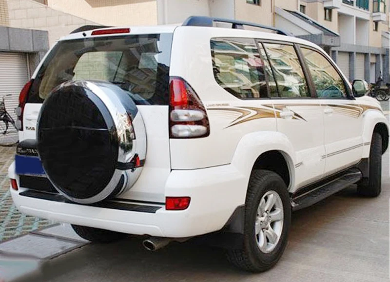 لتويوتا لاند كروزر برادو FJ120 J120 ل كزس GX470 2003-2009 سبائك الألومنيوم أسود حامل سقفي الجانب السكك الحديدية لتويوتا لاند كروزر برادو FJ120 J120 ل كزس GX470 2003-2009 سبائك الألومنيوم أسود حامل سقفي الجانب السكك الحديدية