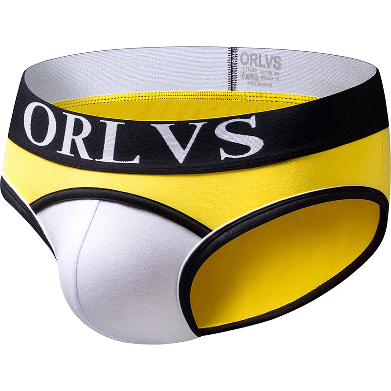 ORLVS 5 шт. сексуальное мужское нижнее белье трусы для геев cueca мужские хлопковые