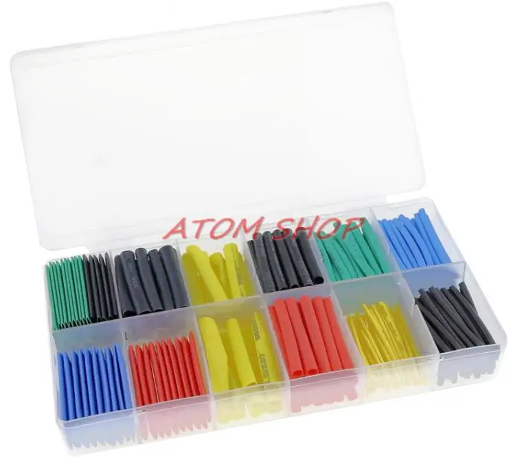 

280pcs 8 Size Polyolefin Heat-shrink Tubing Kit High Temperature Electrical Insulating Shrink Tube Assortment sleeve cable ZK56