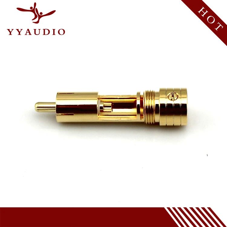 YYAUDIO Hi End Liton 24K позолоченный разъем RCA|connectors gold|connector plugconnector rca |