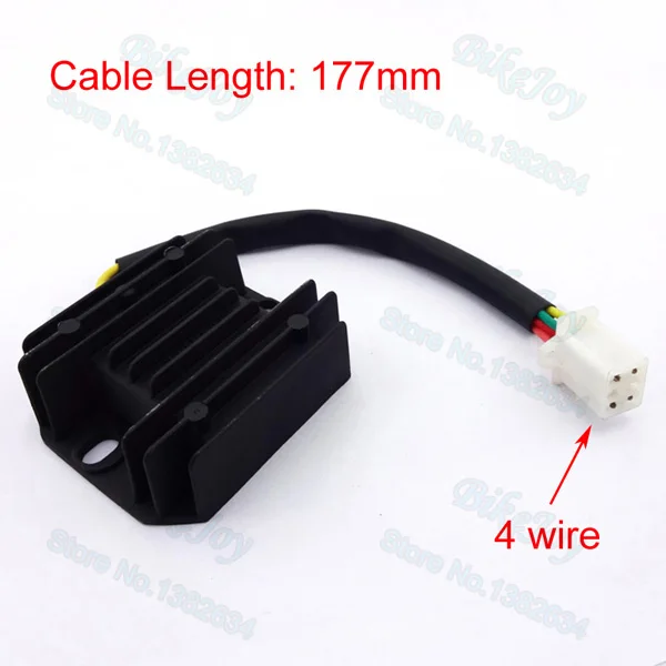 Pit Dirt Bike 4 wires Voltage Regulator Rectifier For GY6 150cc 200cc