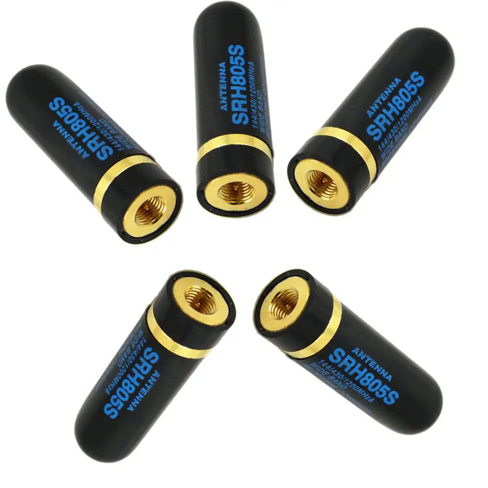 5 шт. SRH805S SMA-J/Homme двухдиапазонный UHV + VHF антенны для BF-UV3R UV100 Yaesu HOT | Мобильные