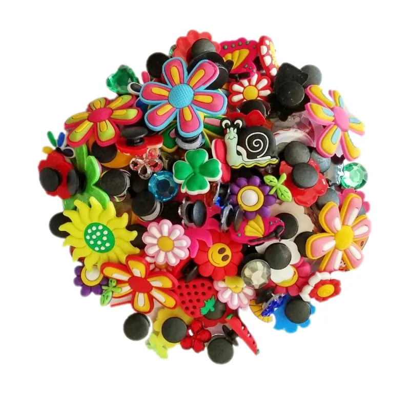 

20pcs/lot Mixed Styles Random Shoe Accessories Shoe Charms Shoe Decoration Shoe Buckles Fit Croc and Wrisband Kid Gift
