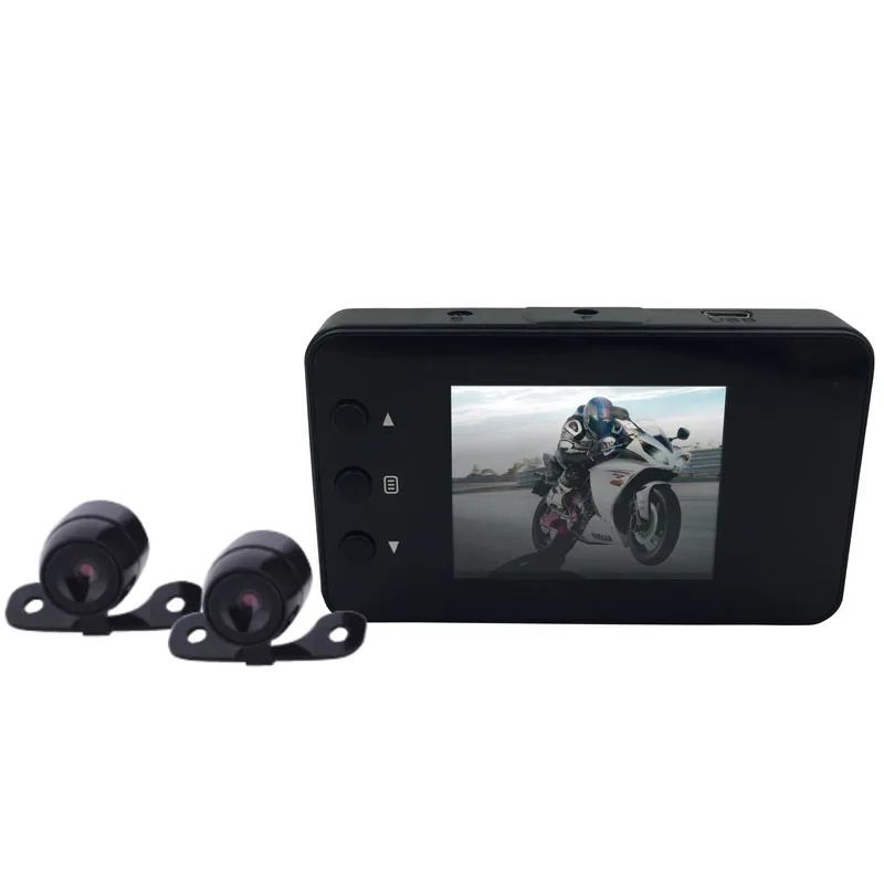 Мотоцикл вождения локомотив рекордер передние и задние двойные линзы двойная