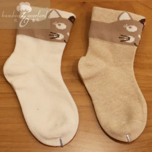 

2 Pairs/Lot High Quality Kids Socks Girls Boys Newborn Baby Cute Cartoon Cat Organic Cotton Socks for Children Socks 0-3T