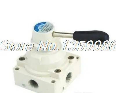 

1pcs 4 way 3 position Manual Hand lever Pneumatic Valve 1/4" BSPT Center Closed