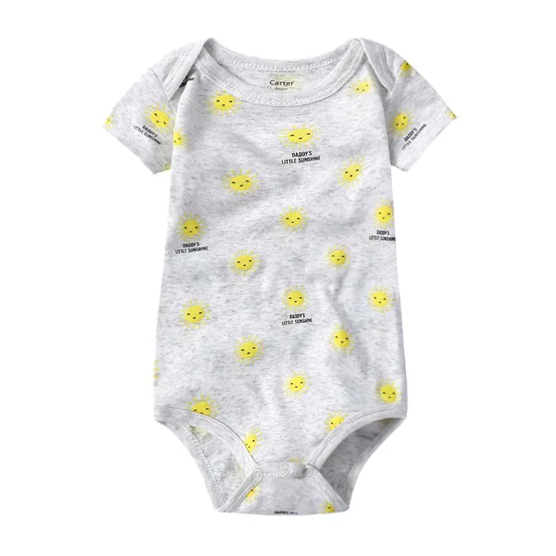 Babies Boys Bodysuit Newborn Baby Girls Clothing Shortt Sleeve 3 6 9 12 18 24 Months Summer Clothes