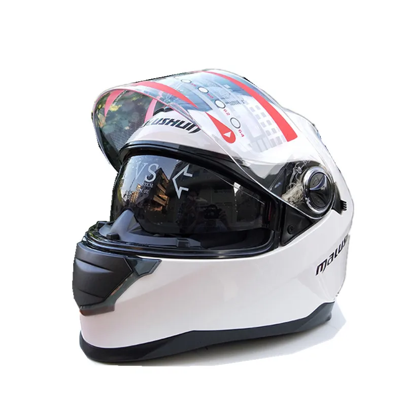 

High quality Motorcycle helmet Men's double lens helmet Women's Dual lens full face helmet Karting racing helmet New Moto casco