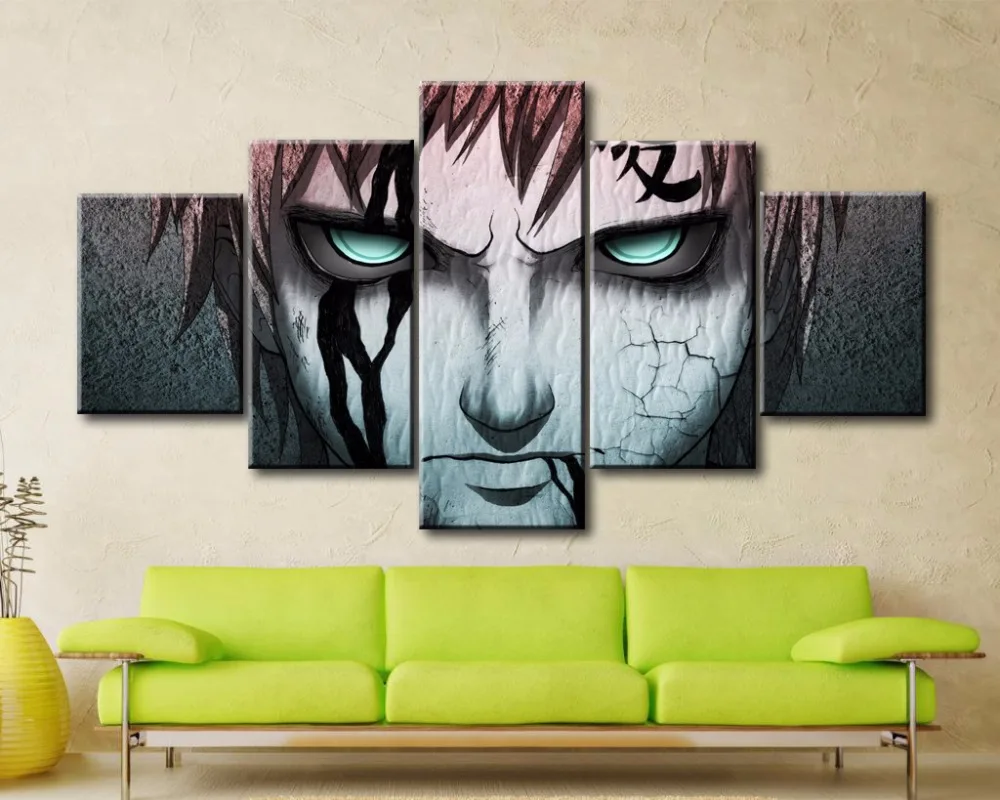 

5 Pieces Canvas Printed Animation Poster Naruto Shippuden Home Decor For Living Room Modern Wall Art Painting Pictures Artwork