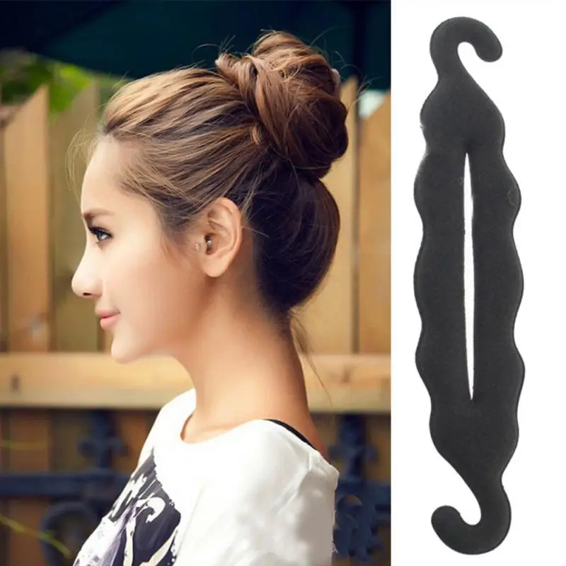 1 Pcs Sponge Hair Braiding Tools Hair Design Accessories Bun Roller Maker Hair Braiding Twist Curler Styling DIY Tool