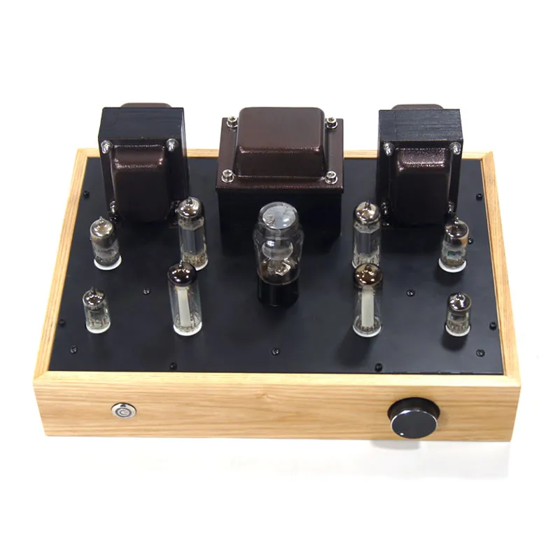 

6BQ7 push 6BQ5 4W+4W fever single-ended amplifier tube tube amplifier with 6E2 cat eye level indication